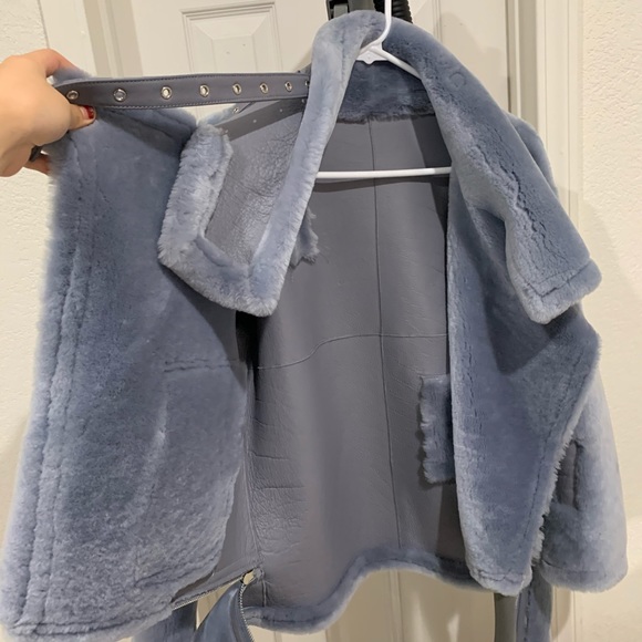 Hostpick๐ฅ100% Leather  shearling jacket/oversized - Picture 8 of 8